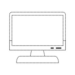 Fototapeta na wymiar PC screen on icon vector illustration graphic design
