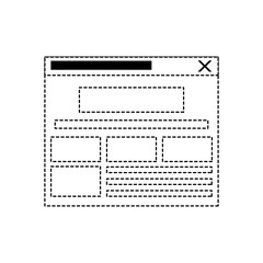 Computer window system icon vector illustration graphic design