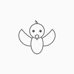 bird icon, bird vector