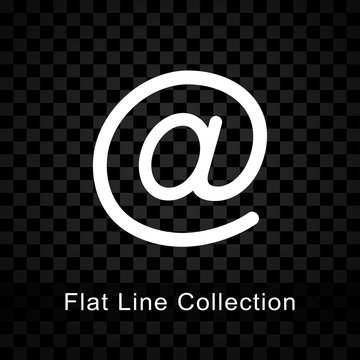 email glyph icon on checkered background