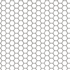 Naklejka premium Circular honeycomb background. Elliptic gradient. grey background