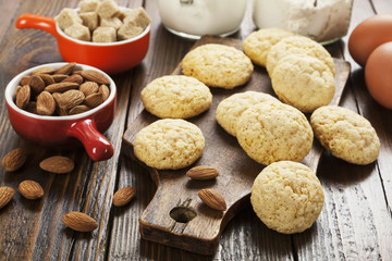 Obraz na płótnie Canvas Homemade almond cookies