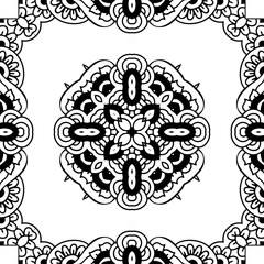 Seamless pattern of oriental ornament. Moroccan background. Lacy pattern.