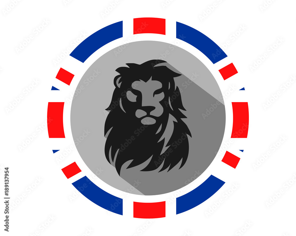 Canvas Prints lion leo beast british image vector circle