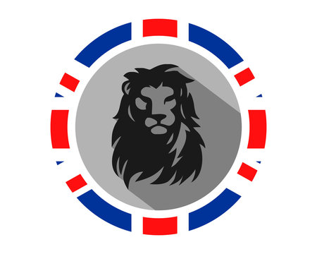 lion leo beast british image vector circle