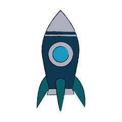 Rocket start up symbol icon vector illustration graphic design