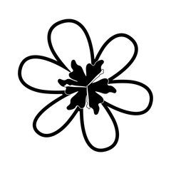 white  flower  design vector  illustration
