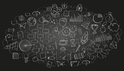 Hand drawn vector project presentation