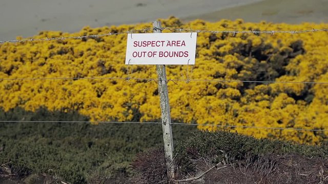 Falklands Landmines Suspect Area