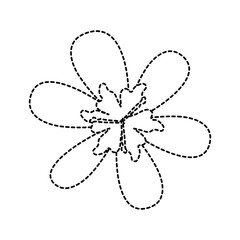 uncolored flower design illustration