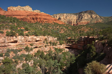 Landscape on Huckaby Trail near Sedona in Arizona in the USA

