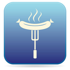 Barbecue sausage icon