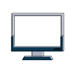 Pc screen isolated icon vector illustration graphic design