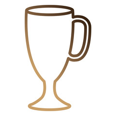 cup with ear isolated icon vector illustration design