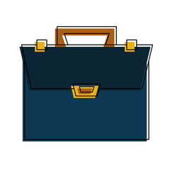 Business briefcase symbol icon vector illustration graphic design