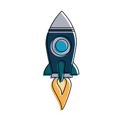 Rocket start up symbol icon vector illustration graphic design