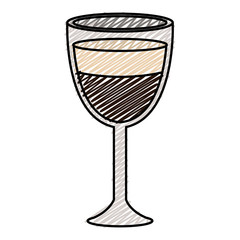 wine cup isolated icon vector illustration design