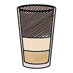 coffee in plastic cup icon vector illustration design