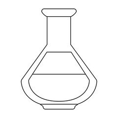 Chemistry flask symbol icon vector illustration graphic design