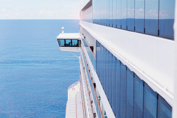 Fototapeta premium Captains Bridge on a Luxury Cruise Ship