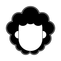 Woman faceless cartoon icon vector illustration graphic design