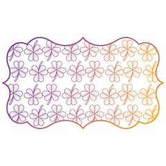 label decoration pattern clover st patrick day vector illustration blur line design