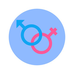 Male And Female Arrow Signs Icon