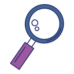 magnifying glass isolated icon vector illustration design