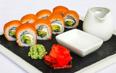 Uramaki rolls - restaurant serve