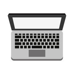 Laptop pc technology icon vector illustration graphic design