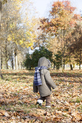 Obraz premium Child in autumn walk