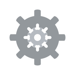 Gear machinery piece icon vector illustration graphic design