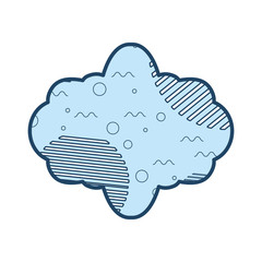 Frame with memphis style design