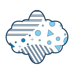 Frame with memphis style design