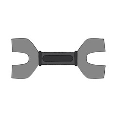 Wrench tool construction icon vector illustration graphic design