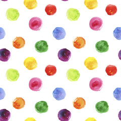 seamless pattern with watercolor spots