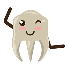 kawaii tooth icon image