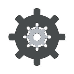 Gear machinery piece icon vector illustration graphic design