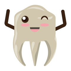 kawaii tooth icon image