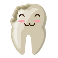kawaii tooth icon image