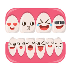 cartoon teeth icon image