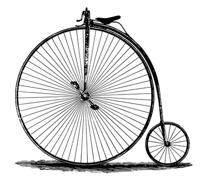 Hochrad - Fahrrad - High wheel bicycle