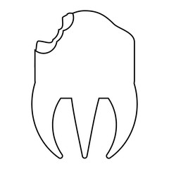 broken molar icon 