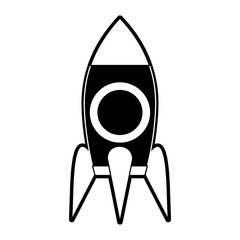 Rocket start up symbol icon vector illustration graphic design