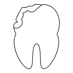 broken tooth icon 