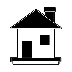 House real estate symbol icon vector illustration graphic design