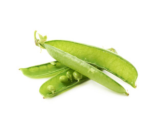 Green pea bean isolated
