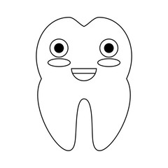 kawaii tooth icon image