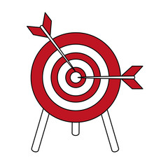 Target dartboard symbol icon vector illustration graphic design