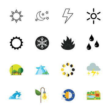 Nature icon set